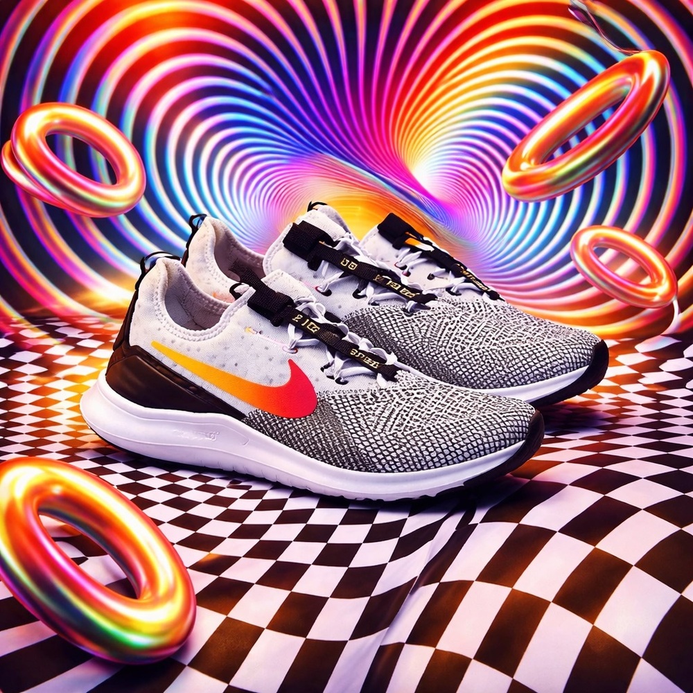 NIKE FREE TR 8 Laser Fuchsia Training Shoes White Black 942888-008 Womens